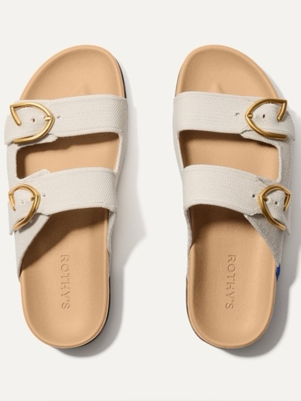 ROTHY’S The Buckle Slide in Sea Salt Size 8.5 NWOB